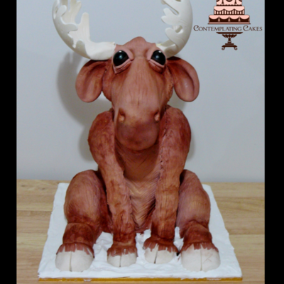 This Cake Was Rather Substantial In Size The Moose Was Ordered By A Local Ski Lodgeresort Who Organised This Cake As A Surprise For A Ski This Cake Was Rather Substantial In Size The Moose Was Ordered By A Local Ski Lodgeresort Who Organised This Cake As A Surprise For A Ski