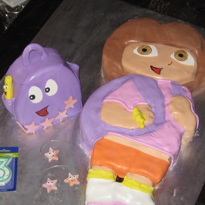 3D Dora Cake 3D Dora Cake