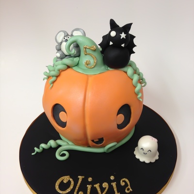 Cute Pumpkin Birthday Cake Cute Pumpkin Birthday Cake