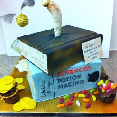 Harry Potter Book Cake Harry Potter Book Cake