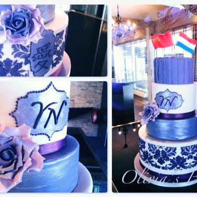 Purple Wedding Cake Purple Wedding Cake