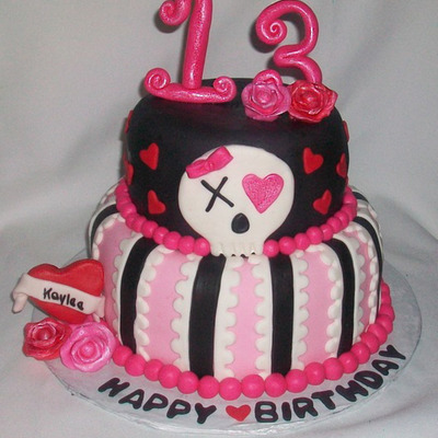Skull Rose Cake Skull Rose Cake