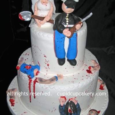 Zombie Wedding Cake on Cake Central