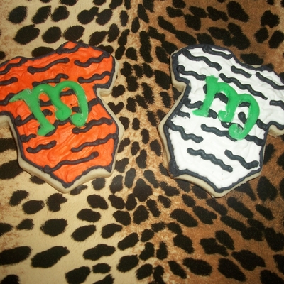 Animal Print Onesie Cookies Animal Print Onesie Cookies