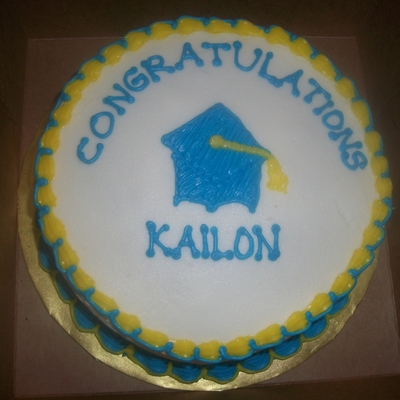 Blue Grad Cake Blue Grad Cake