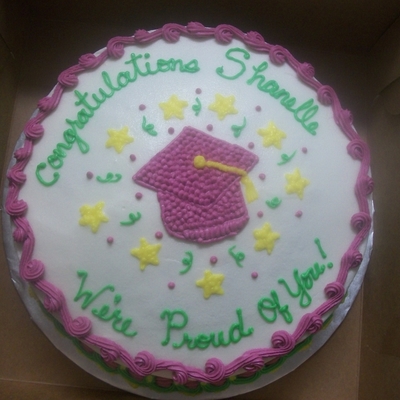 Pink Grad Cake Pink Grad Cake