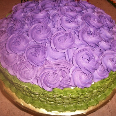 Purple Rosette Mother's Day Cake Purple Rosette Mother's Day Cake