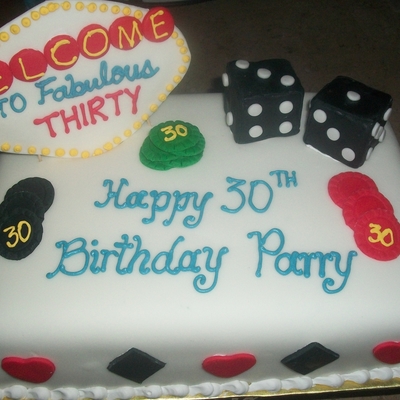 Las Vegas Inspiried Birthday Cake Las Vegas Inspiried Birthday Cake