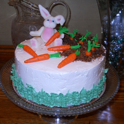 Bunny In A Carrot Garden Bunny In A Carrot Garden