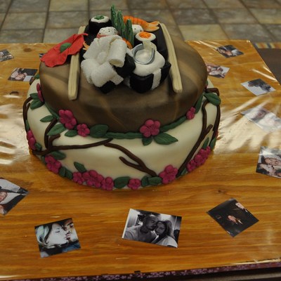 Sushi Themed Bridal Shower Cake Sushi Themed Bridal Shower Cake