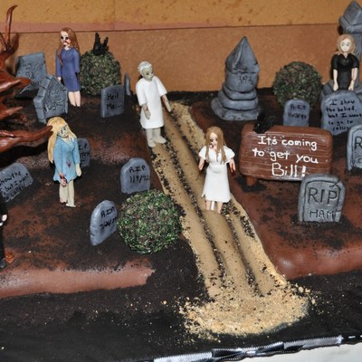 Night Of The Living Dead Themed Zombie Cake! Night Of The Living Dead Themed Zombie Cake!