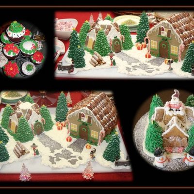Christmas Village Cakes on Cake Central