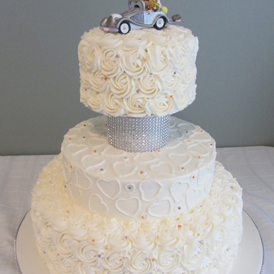 Fun Buttercream Wedding Cake Fun Buttercream Wedding Cake