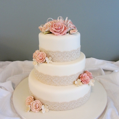 Antique Lace Wedding Cake Antique Lace Wedding Cake