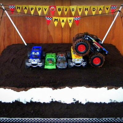 Monster Truck Cake Cookies Amp Cream Cake With Cookies Amp Cream Filling Buttercream Icing A Top Layer Of Ganache Mud Covered I Monster Truck Cake Cookies Amp Cream Cake With Cookies Amp Cream Filling Buttercream Icing A Top Layer Of Ganache Mud Covered I