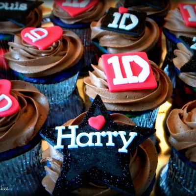 One Direction Cupcakes One Direction Cupcakes