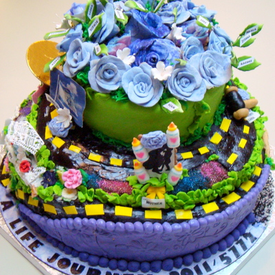 A Life Journey 85Th Birthday Cake A Life Journey 85Th Birthday Cake