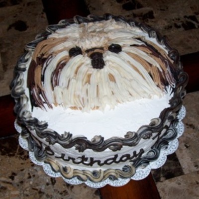 Shih Tzu Ice Cream Cake on Cake Central