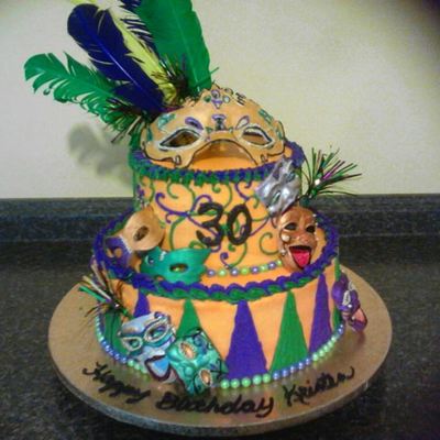 Vanilla Cake With Butter Cream Frosting The Little Masks Are Made Out Of Chocolate And The Mask On Top I Made Using Gumpaste The Only Thin... Vanilla Cake With Butter Cream Frosting The Little Masks Are Made Out Of Chocolate And The Mask On Top I Made Using Gumpaste The Only Thin...