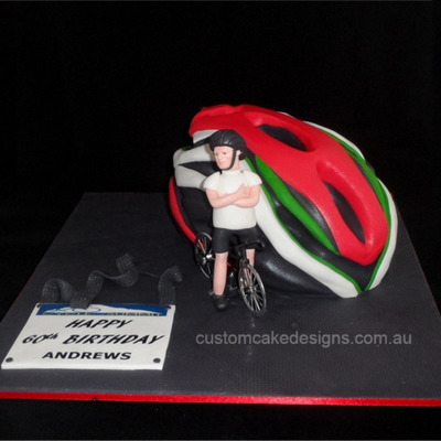 Bicycle Helmet Cake Bicycle Helmet Cake