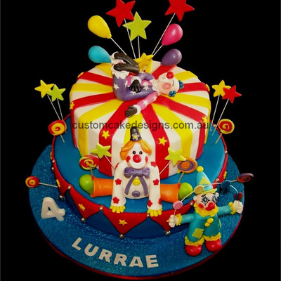 Circus Clowns Cake Circus Clowns Cake