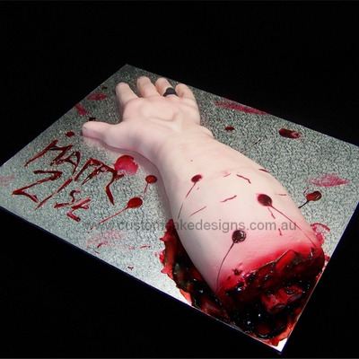 Severed Arm Cake Severed Arm Cake