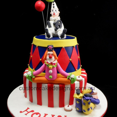 18Th Carnival Clown Cake 18Th Carnival Clown Cake