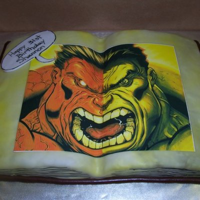Comic Book Cake on Cake Central
