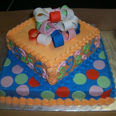 Dots & Swirls on Cake Central