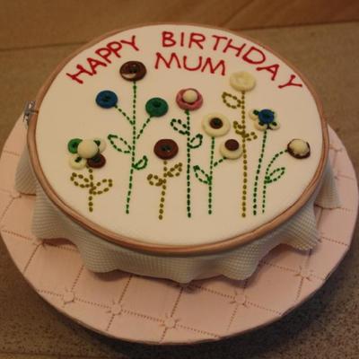 Embroidery Cake Embroidery Cake