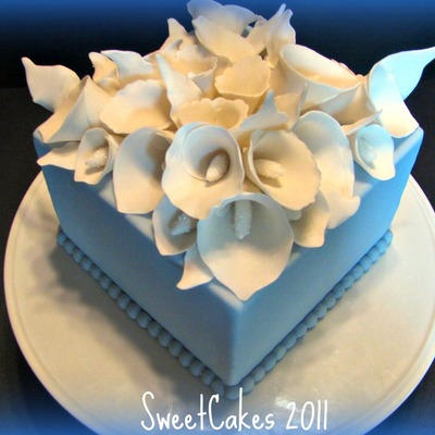 Calla Lily Bridal Shower Cake Calla Lily Bridal Shower Cake
