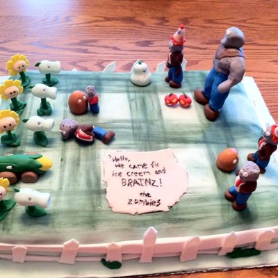 Plants Vs Zombies Cake