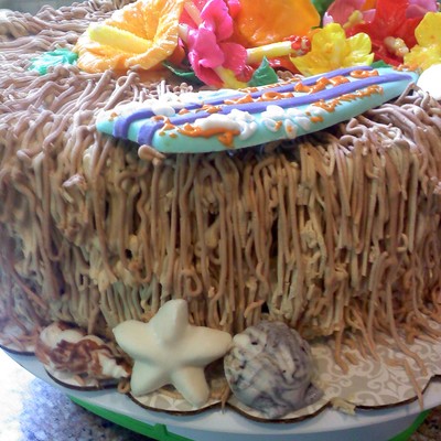 Luau Ice Cream Cake on Cake Central