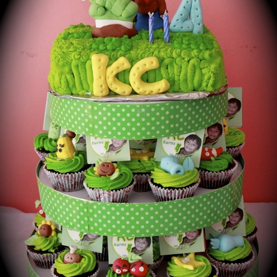 Plants Vs Zombies Cake And Cupcake Tower on Cake Central