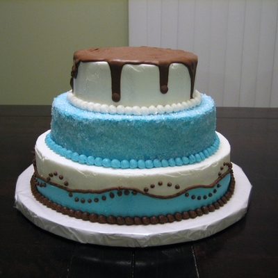 Blue Tiered Cake Blue Tiered Cake