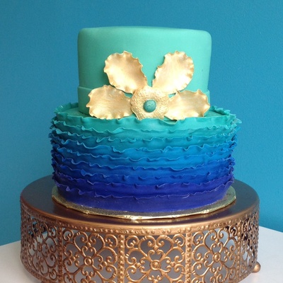 Peacock Ombre Cake Peacock Ombre Cake