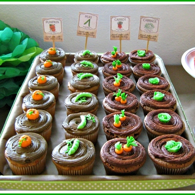 Garden Rows Cupcakes Garden Rows Cupcakes
