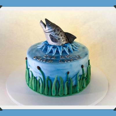 Cake For A Salmon Fisherman! Cake For A Salmon Fisherman!