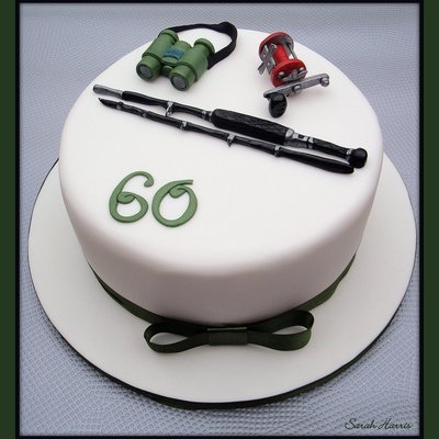 8 Inch Rich Fruit Cake For A Man Who Enjoys Fishing And Bird Watching 8 Inch Rich Fruit Cake For A Man Who Enjoys Fishing And Bird Watching