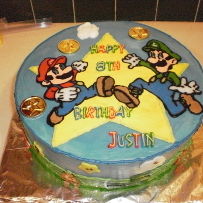 Super Mario Brothers Birthday Cake Super Mario Brothers Birthday Cake