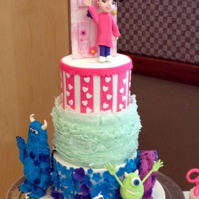 Boo Sulley Mike And Art And Boos Door Are All Handmade Out Of Fondant And Gumpaste Top Tier Mimics Boos Wallpaper Middle Tier Is Ma Boo Sulley Mike And Art And Boos Door Are All Handmade Out Of Fondant And Gumpaste Top Tier Mimics Boos Wallpaper Middle Tier Is Ma