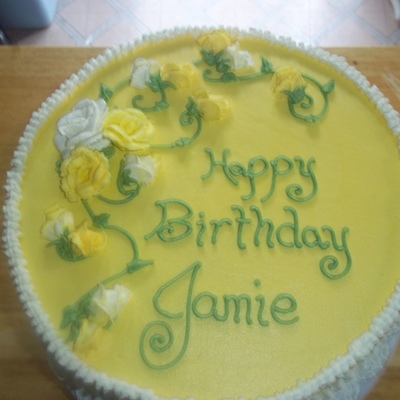 Yellow Birthday Cake Yellow Birthday Cake