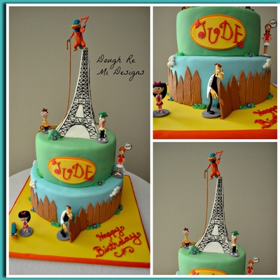 I Made This Phineas And Ferb Themed Cake For My Sons 7Th Birthday Party I Had Always Wanted To Make An Eiffel Tower Cake But Never Thought... I Made This Phineas And Ferb Themed Cake For My Sons 7Th Birthday Party I Had Always Wanted To Make An Eiffel Tower Cake But Never Thought...