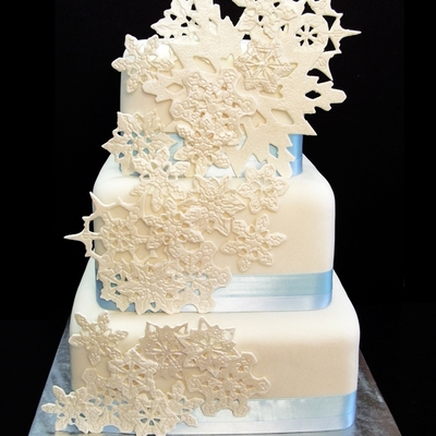 Snowflake Wedding With Baby Blue Snowflake Wedding With Baby Blue