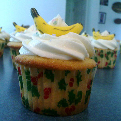White Velvet Banana Cupcakes - Take 2 White Velvet Banana Cupcakes - Take 2