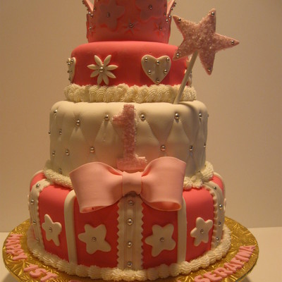 First Birthday Princess Cake First Birthday Princess Cake