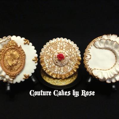Golden White Couture Cookies Golden White Couture Cookies