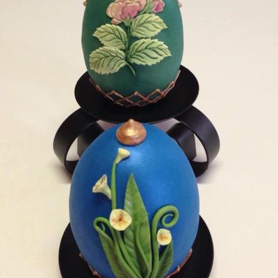 Spring Themed Faberge Egg Eggs Are Made Out Of Rkt I Molded Into A Silicone Mold Covered With Modeling Chocolate Final Covering Was Do Spring Themed Faberge Egg Eggs Are Made Out Of Rkt I Molded Into A Silicone Mold Covered With Modeling Chocolate Final Covering Was Do