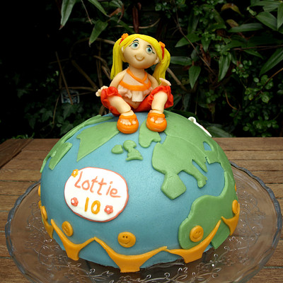 For My Little Niece She Is Quite A Traveler So I Made Her This World Globe Filled With Rose Levy Beranbaums Woodys Lemon Luxery Layer C