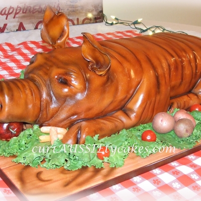 Spit Roast Pig Cake Spit Roast Pig Cake